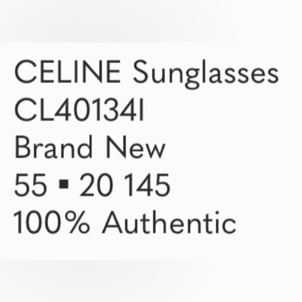 NEW! *Chic* CELINE French-Chic Designer Glitter Sunglasses NWOT AUTHENTIC!